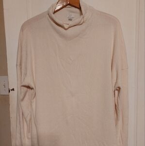 a new day Beige Cowl Turtleneck Sweater
